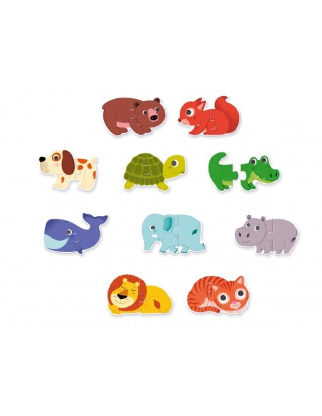 PUZZLE DUO ANIMALES