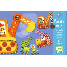 PUZZLE DUO VEHÍCULOS DJECO