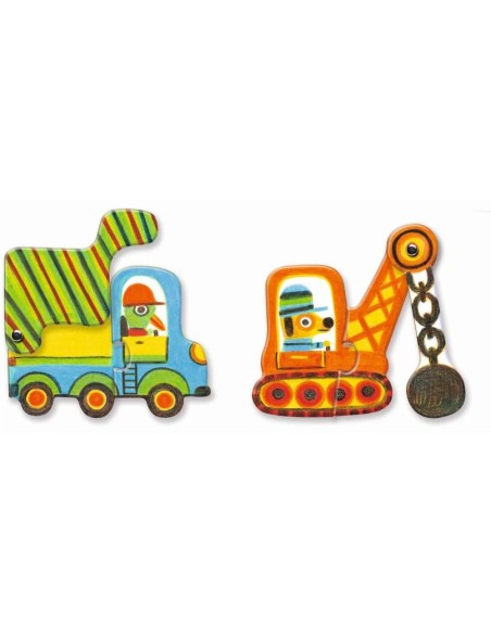 PUZZLE DUO VEHÍCULOS DJECO
