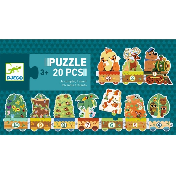 PUZZLE CONTAR ANIMALES DJECO