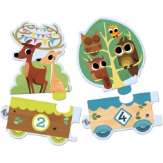 PUZZLE CONTAR ANIMALES DJECO 2