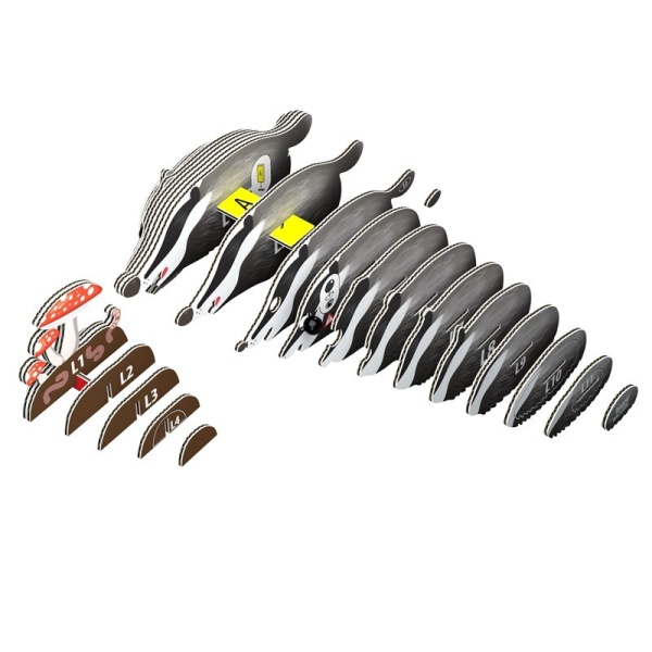 PUZZLE EUGY 3D BADGER