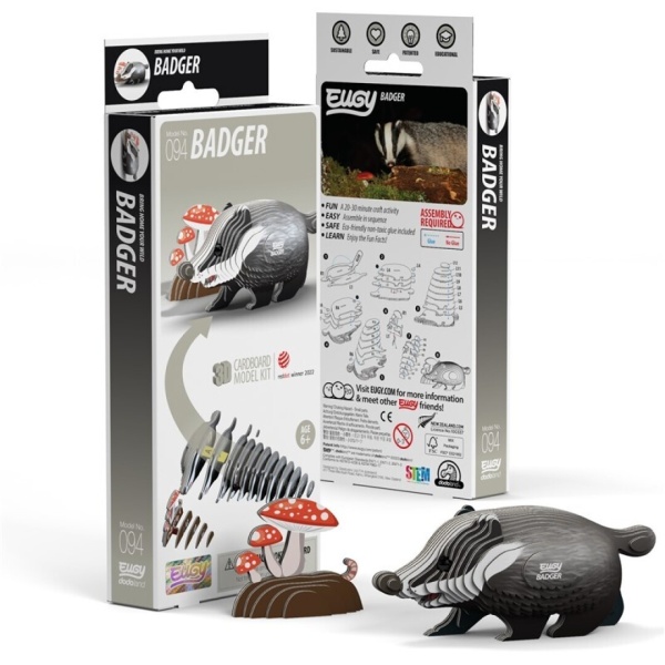 PUZZLE EUGY 3D BADGER