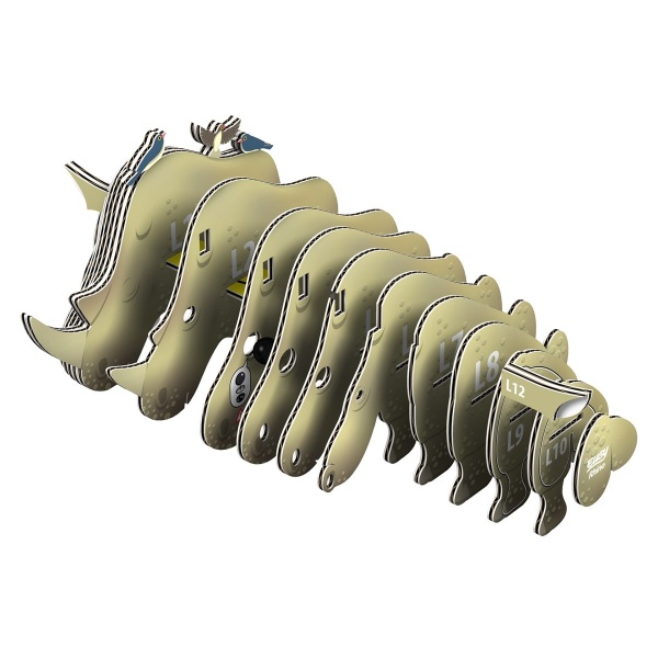 PUZZLE EUGY 3D RINOCERONTE