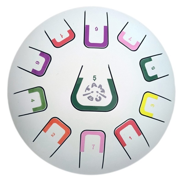 TAMBÚ 8"11 NOTAS - BLANCO MATE