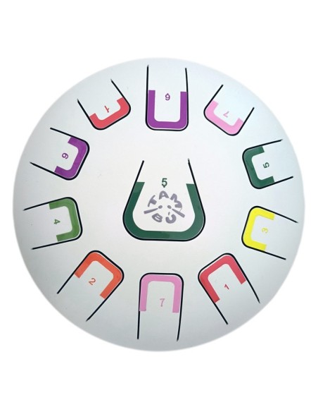 TAMBÚ 8"11 NOTAS - BLANCO MATE