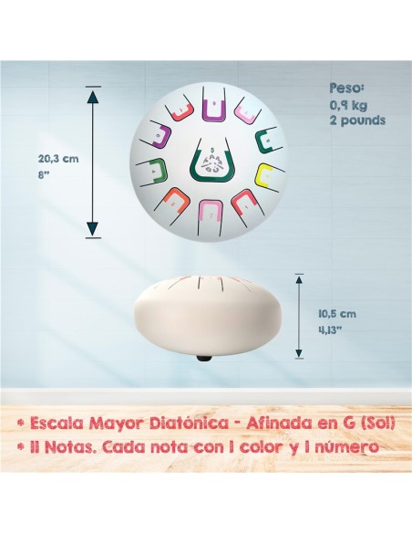 TAMBÚ 8"11 NOTAS - BLANCO MATE