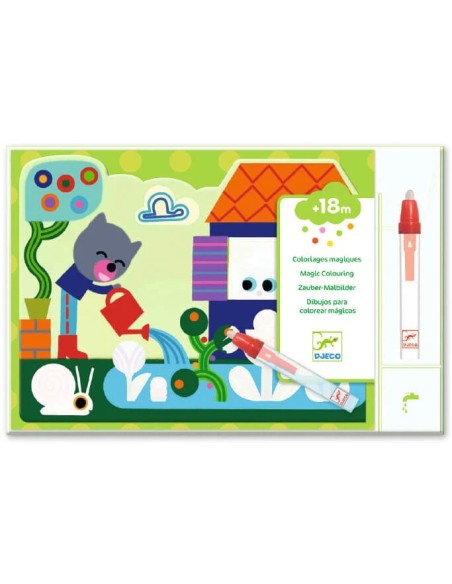 COLOREA MÁGICO ESCONDIDO EN EL JARDIN DJECO