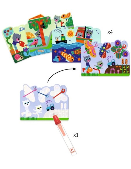 COLOREA MÁGICO ESCONDIDO EN EL JARDIN DJECO