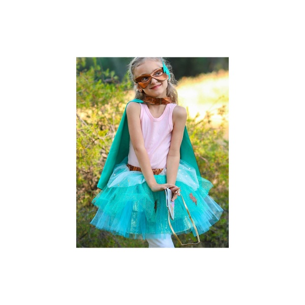 DISFRAZ SUPER-DUPER SET COBRE Y TURQUESA