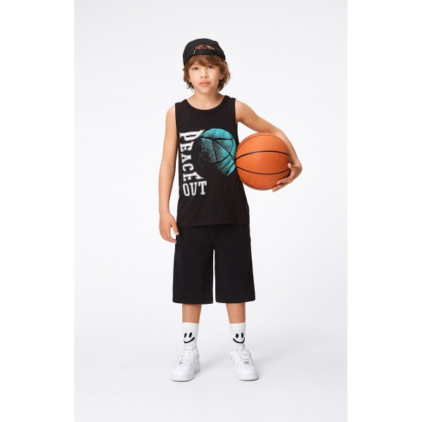 PANTALÓN CORTO NIÑO MOLO ADD BLACK