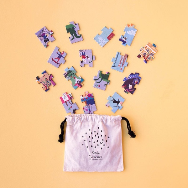 Night and day in Barcelona puzzle