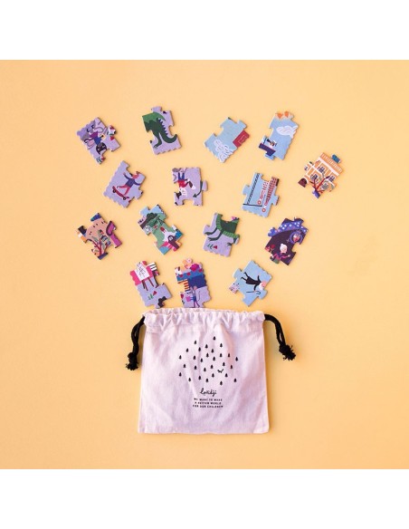 Night and day in Barcelona puzzle