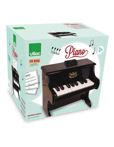 PIANO NEGRO DE MADERA