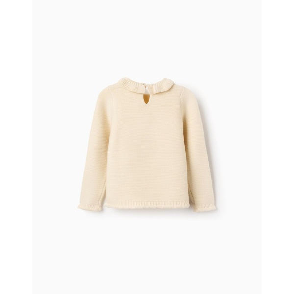 JERSEY DE PUNTO CON CUELLO DE VOLANTE