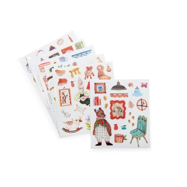 CUADERNO DE PEGATINAS `LES MINOUCHKAS´