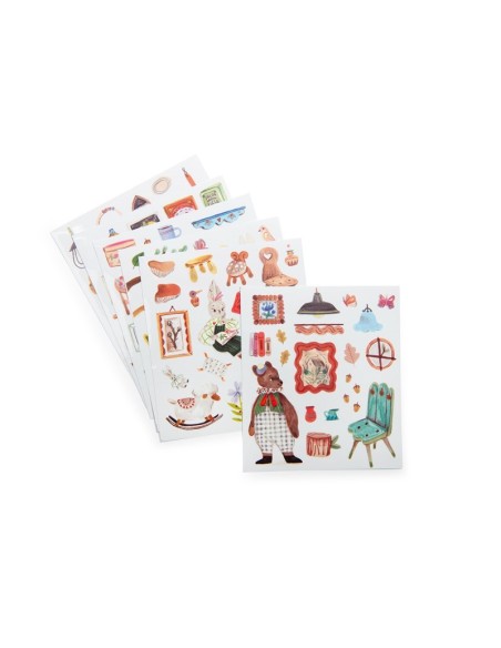CUADERNO DE PEGATINAS `LES MINOUCHKAS´