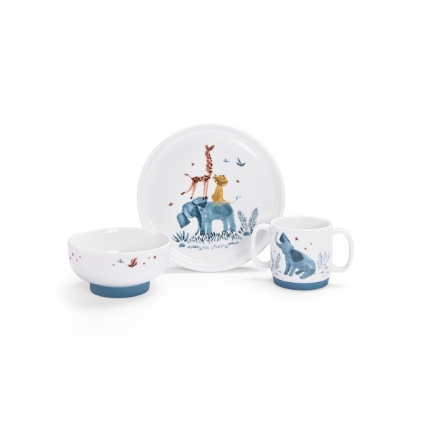 CONJUNTO VAJILLA DE PORCELANA `PETITS LAPINS´