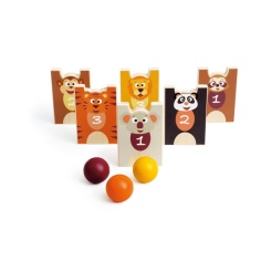 JUEGO DE BOLOS Y APILABLE DE ANIMALES SALVAJES