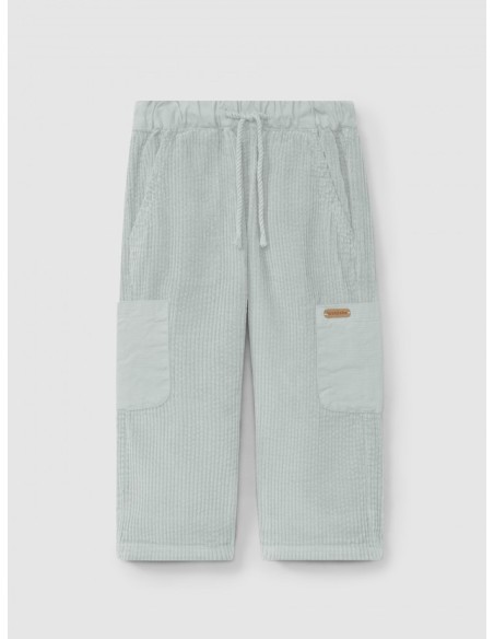 PANTALÓN PANA CUATRO BOLSILLOS AZUL