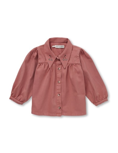 CAMISA DENIM CON CUELLO