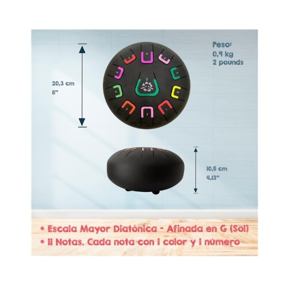 TAMBÚ 8"11 NOTAS - ORO