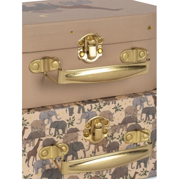 SET 2 MALETAS INFANTILES ANIMALES KONGES SLOJD