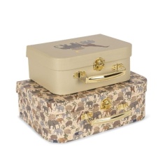 SET 2 MALETAS INFANTILES ANIMALES KONGES SLOJD