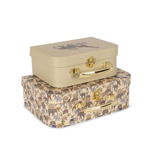 SET 2 MALETAS INFANTILES ANIMALES KONGES SLOJD