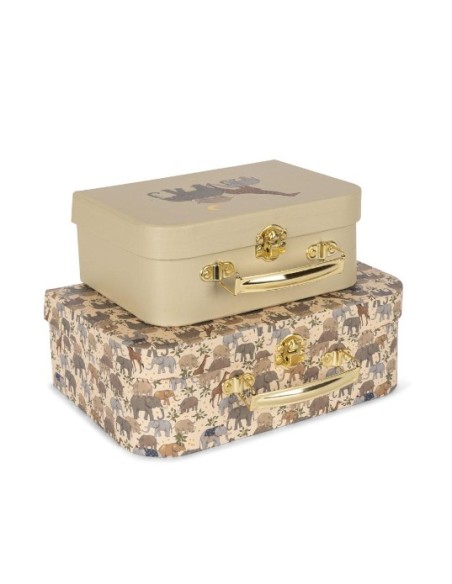 SET 2 MALETAS INFANTILES ANIMALES KONGES SLOJD