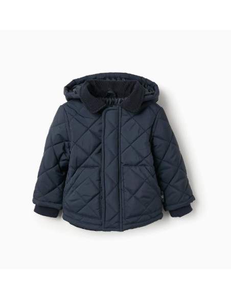 ABRIGO ACOLCHABLE CON CAPUCHA DESMONTABLE