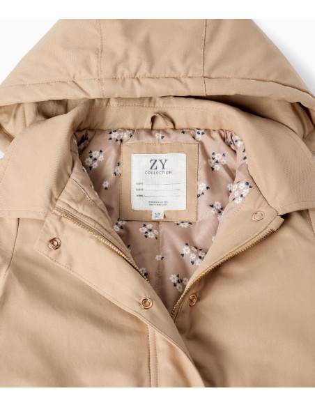 CHAQUETA ALCOCHADA CON CAPUCHA