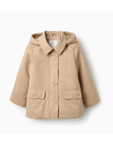 CHAQUETA ALCOCHADA CON CAPUCHA