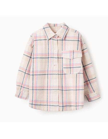 CHAQUETA A CUADROS Y FORRO DE SHERPA