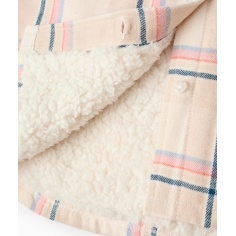 CHAQUETA A CUADROS Y FORRO DE SHERPA 2