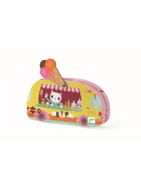 PUZZLE SILUETA CAMIÓN DE BOMBEROS