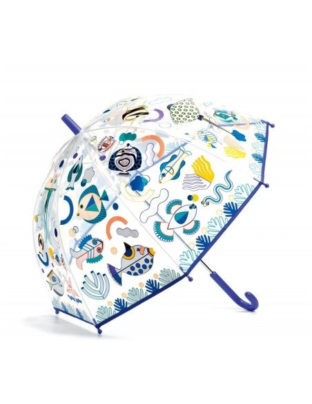 PARAGUAS TRANSPARENTE MÁGICO PECES