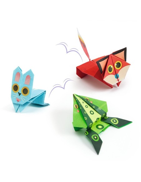 ORIGAMI ANIMALES SALTARINES