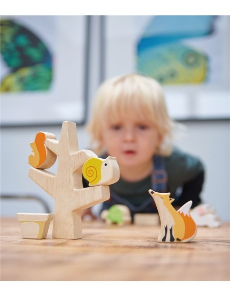 JUEGO APILABLE ANIMALES DEL JARDÍN