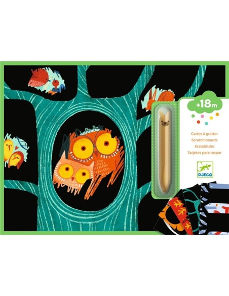 Tarjetas para rascar animales