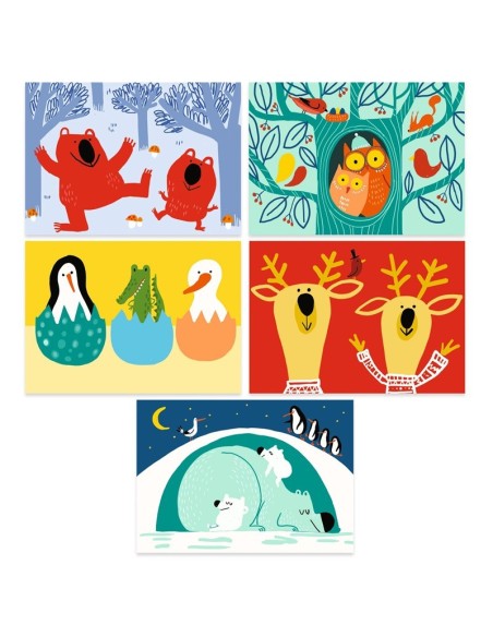 Tarjetas para rascar animales