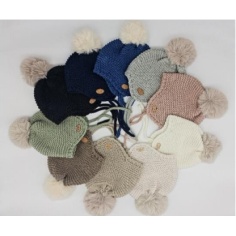 GORRO PUNTO BOBO GRUESO VERDE