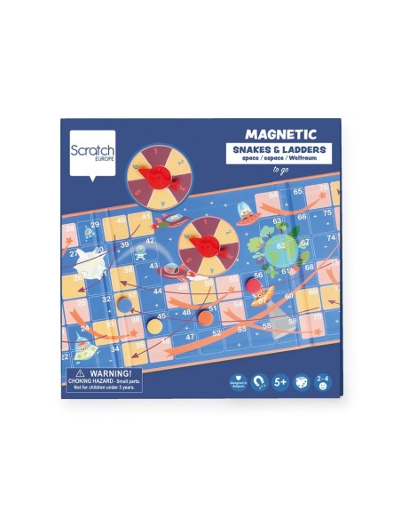 JUEGO MAGNÉTICO DE VIAJE SERPIENTES Y ESCALERAS
