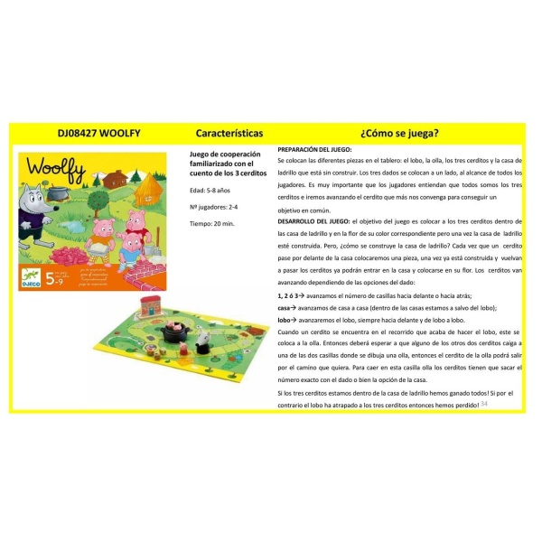 JUEGO DE MESA WOOLFY