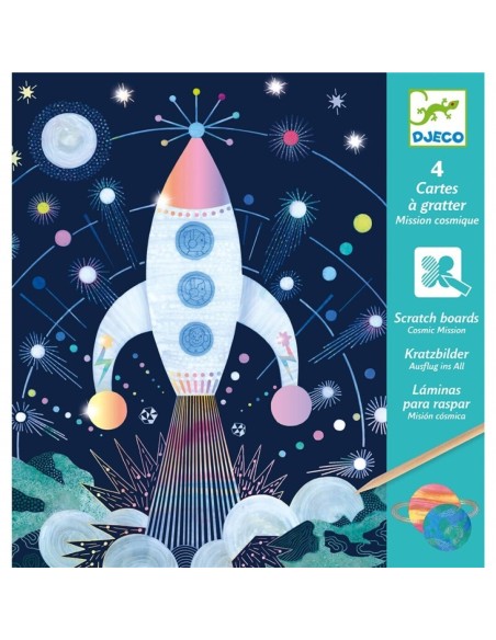LÁMINAS SCRATCH MISIÓN COSMOS