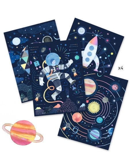 LÁMINAS SCRATCH MISIÓN COSMOS