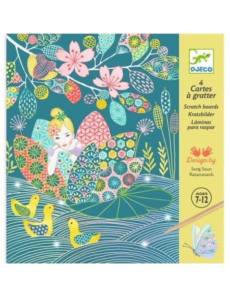 LÁMINAS SCRATCH HADAS Y FLORES