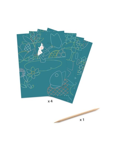 LÁMINAS SCRATCH HADAS Y FLORES