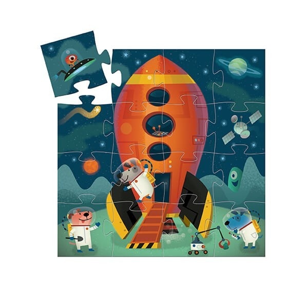 PUZZLE SILUETA NAVE ESPACIAL