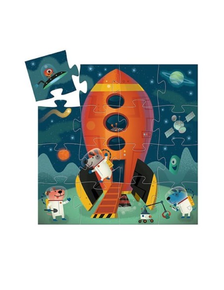 PUZZLE SILUETA NAVE ESPACIAL